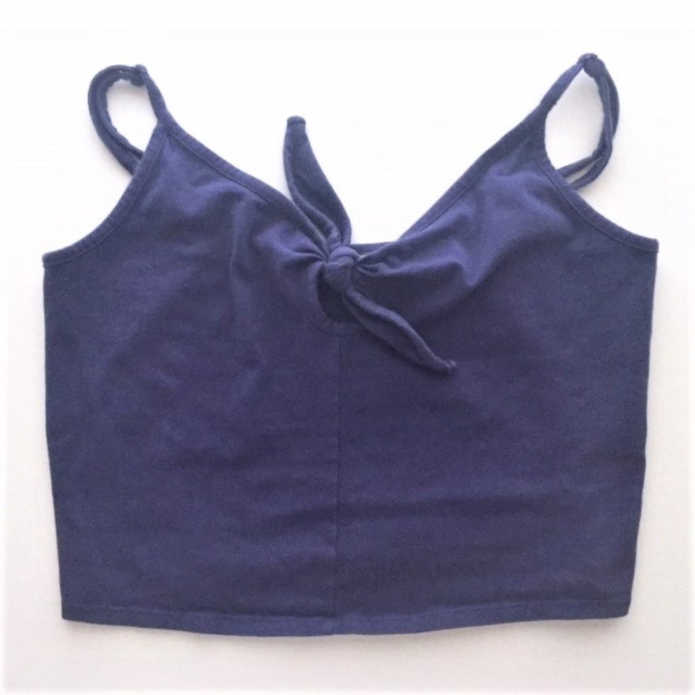 Cute Prince & Fox Navy Blue Cami Crop Top  L (EUC)